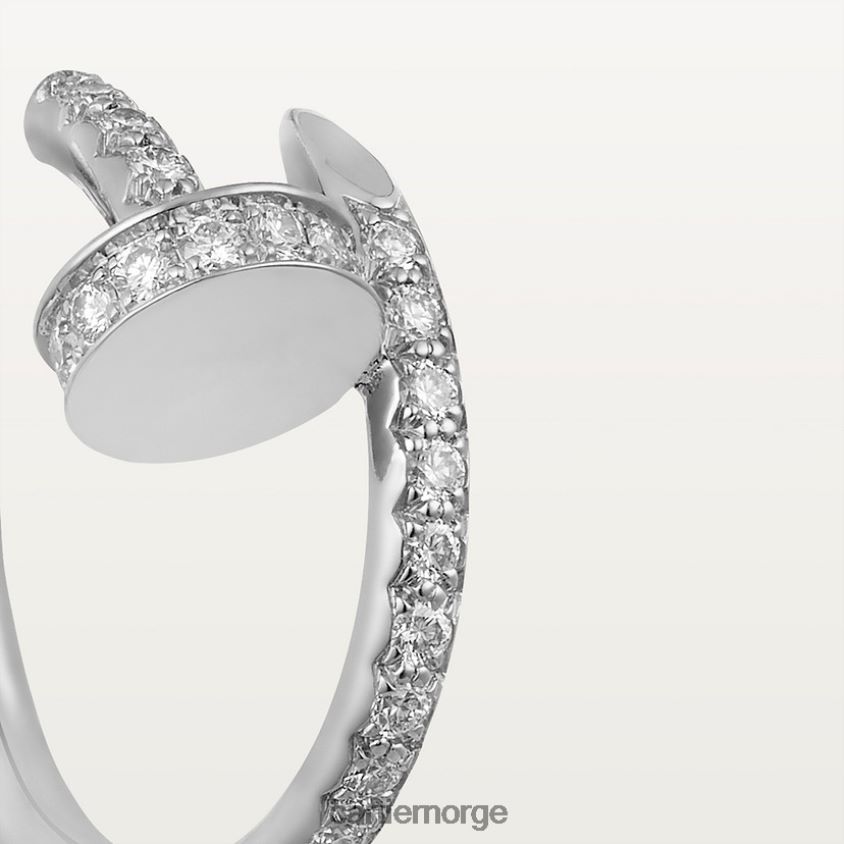 smykker Cartier juste un clou øredobber hvitt gull F4466N617