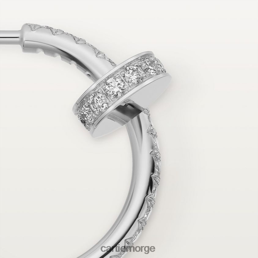 smykker Cartier juste un clou øredobber hvitt gull F4466N617