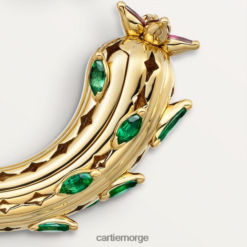 smykker Cartier kaktus øredobber stilig F4466N754