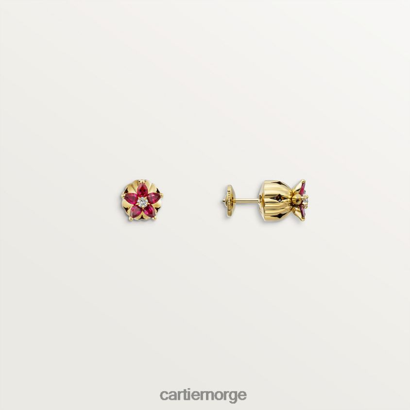 smykker Cartier kaktus øredobber stilig F4466N754