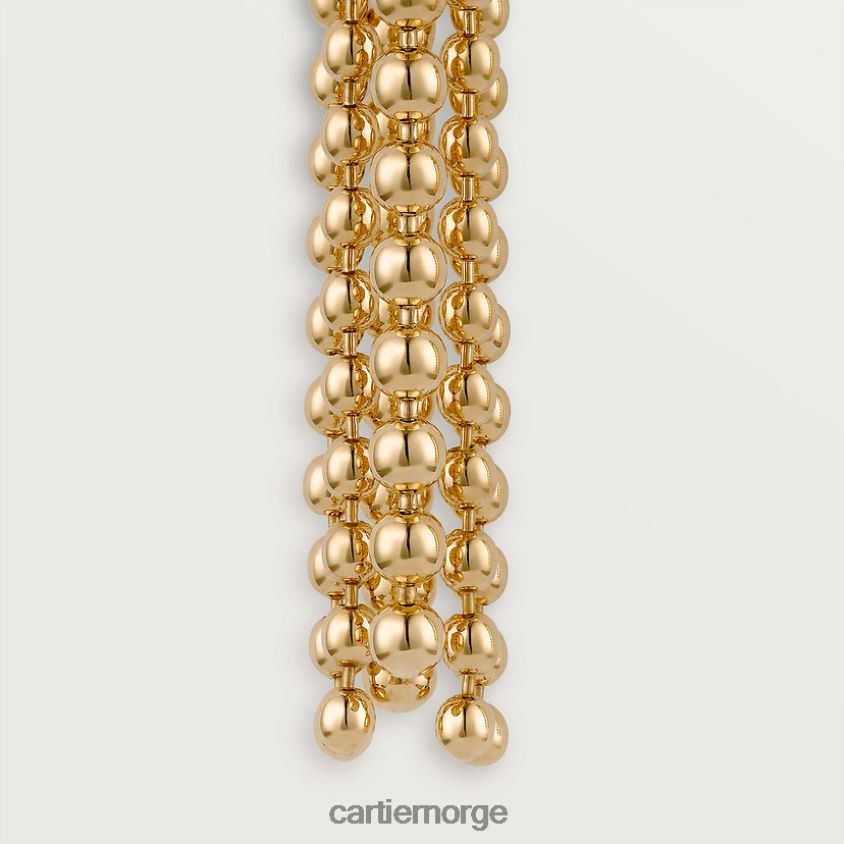 smykker Cartier panter øredobber gult gull F4466N636