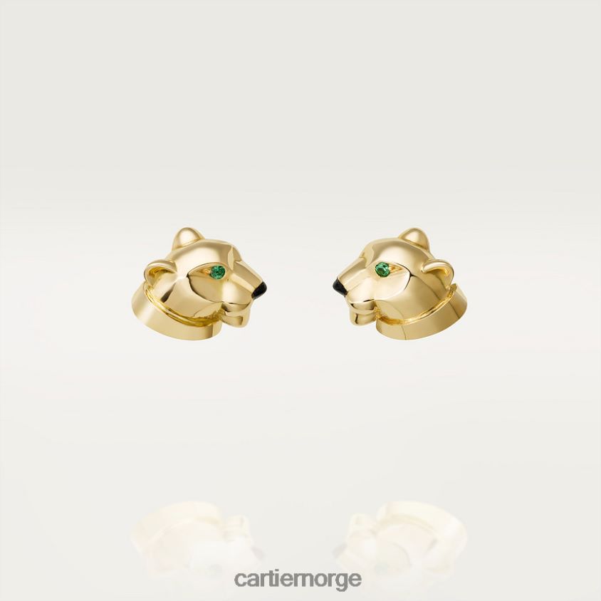 smykker Cartier panter øredobber gult gull F4466N638