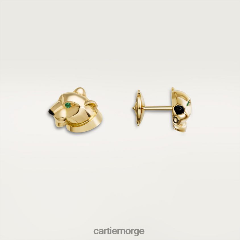 smykker Cartier panter øredobber gult gull F4466N638