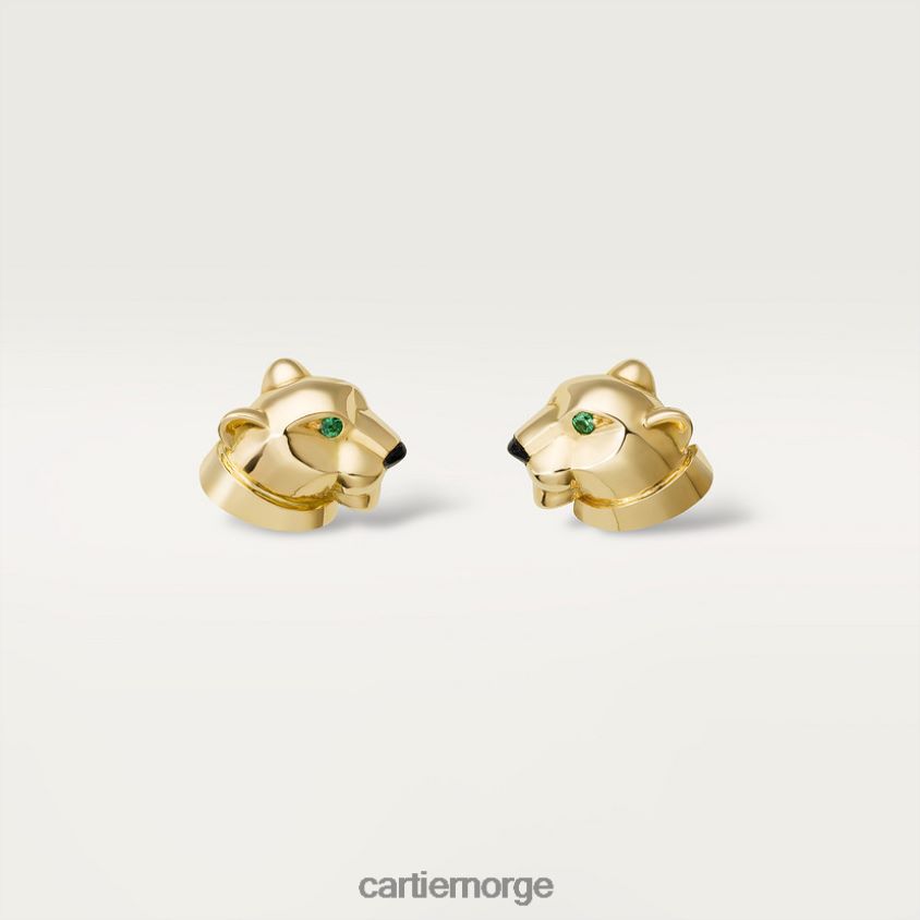 smykker Cartier panter øredobber gult gull F4466N638