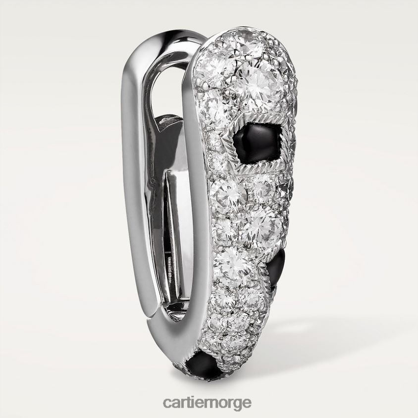 smykker Cartier panter øredobber hvitt gull F4466N631