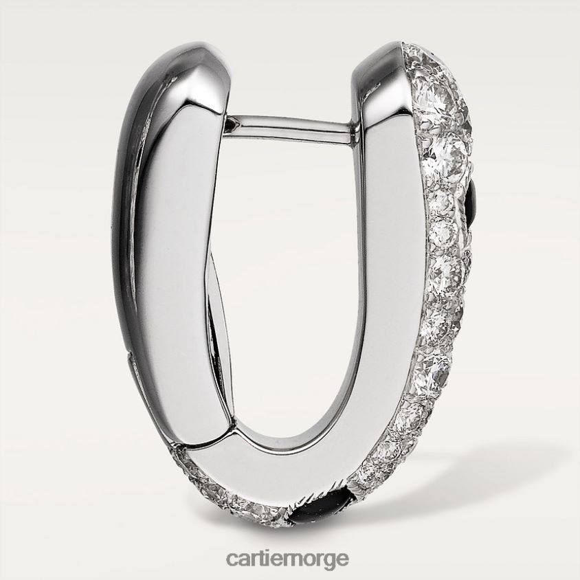 smykker Cartier panter øredobber hvitt gull F4466N631