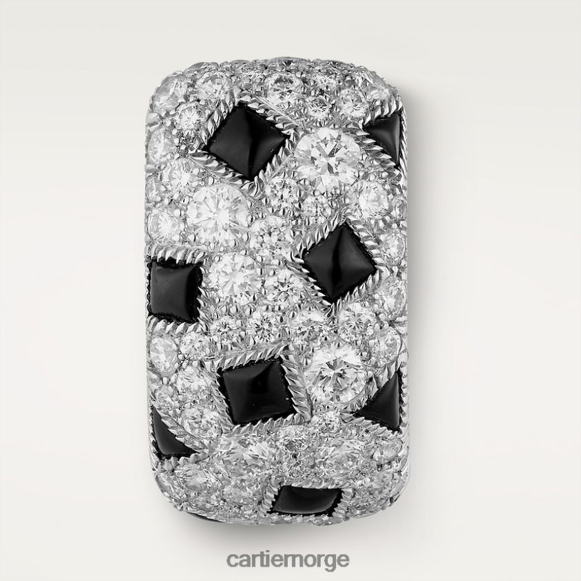 smykker Cartier panter øredobber hvitt gull F4466N632