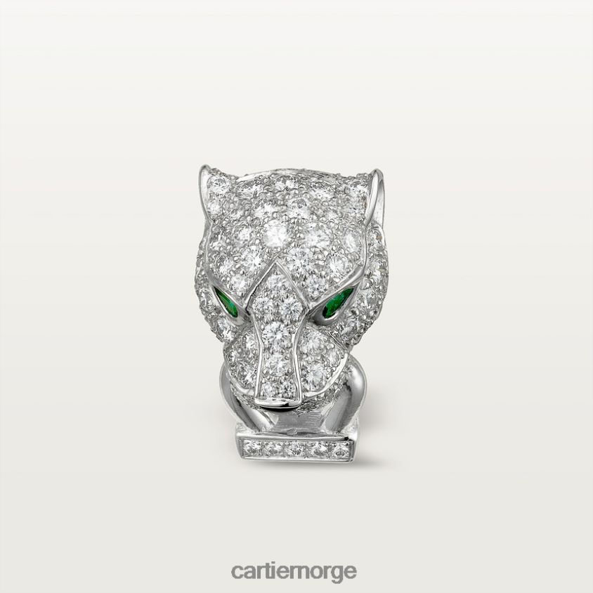 smykker Cartier panter øredobber hvitt gull F4466N634