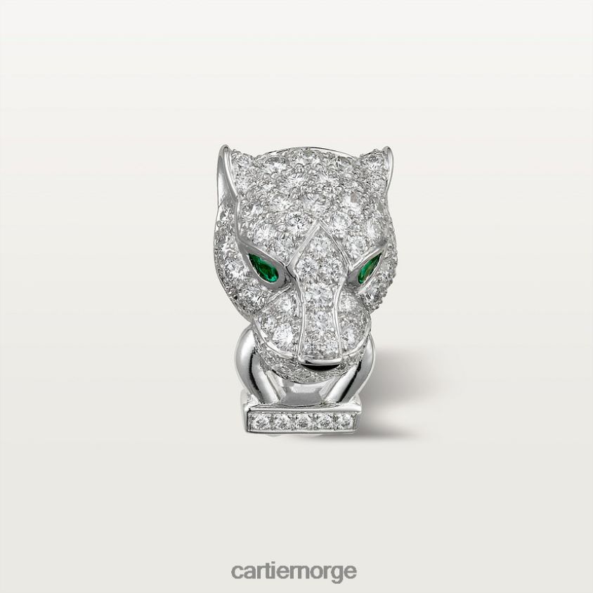 smykker Cartier panter øredobber hvitt gull F4466N634