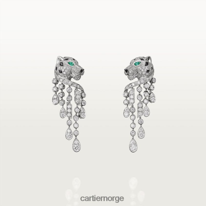 smykker Cartier panter øredobber stilig F4466N633