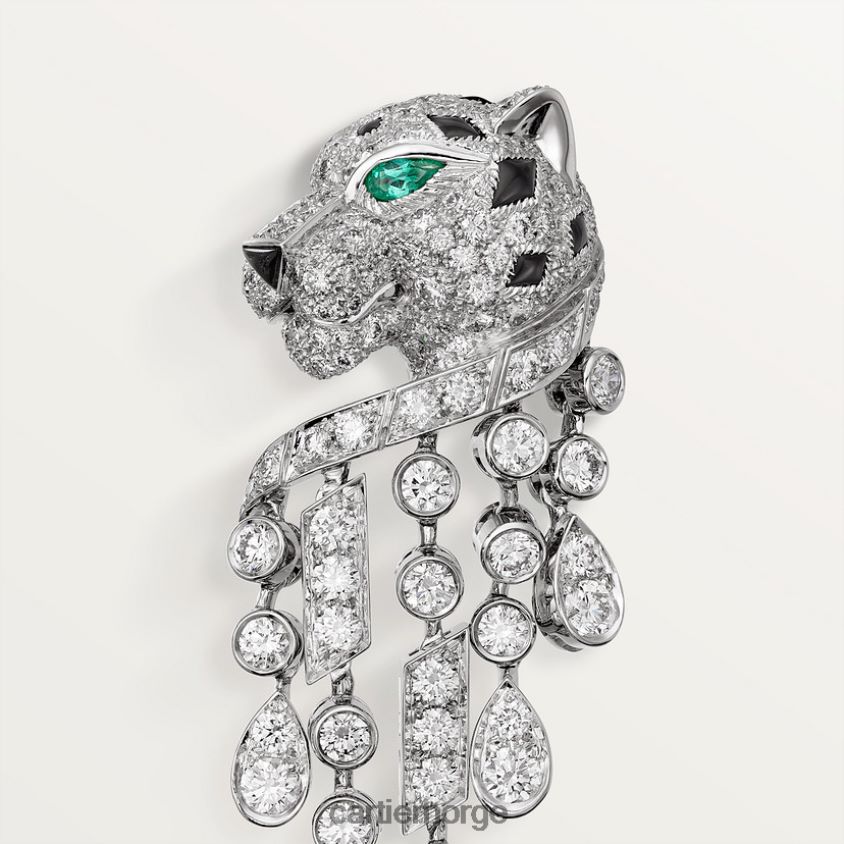 smykker Cartier panter øredobber stilig F4466N633