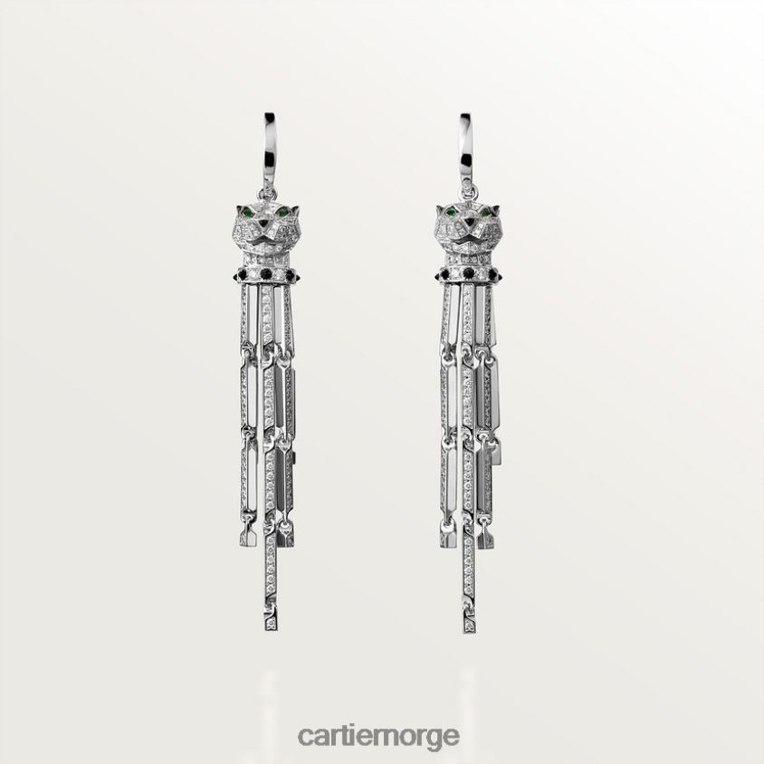 smykker Cartier panter øredobber stilig F4466N640