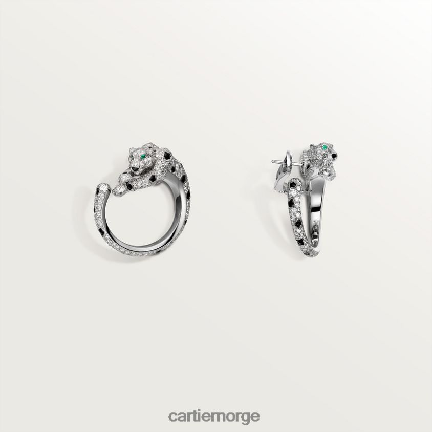 smykker Cartier panter øredobber stilig F4466N641