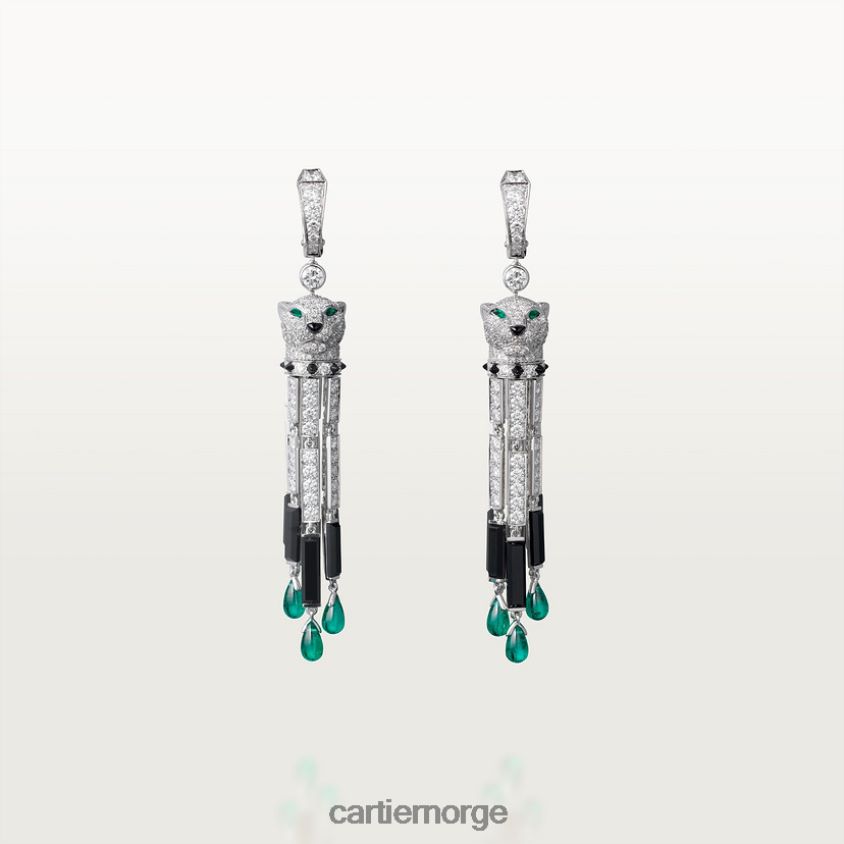 smykker Cartier panter øredobber stilig F4466N644