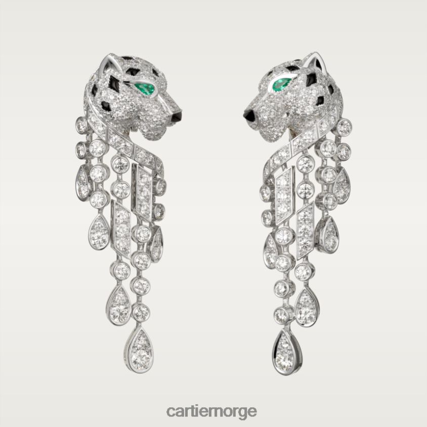 smykker Cartier panter øredobber stilig F4466N645