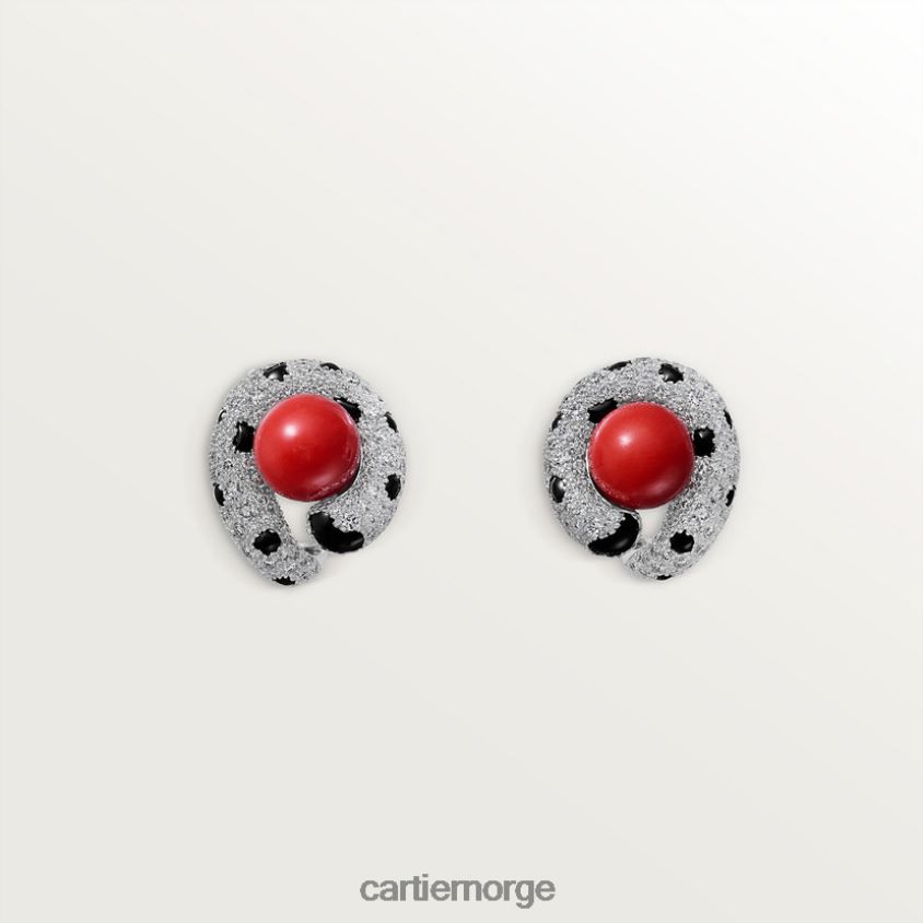 smykker Cartier panter øredobber stilig F4466N646