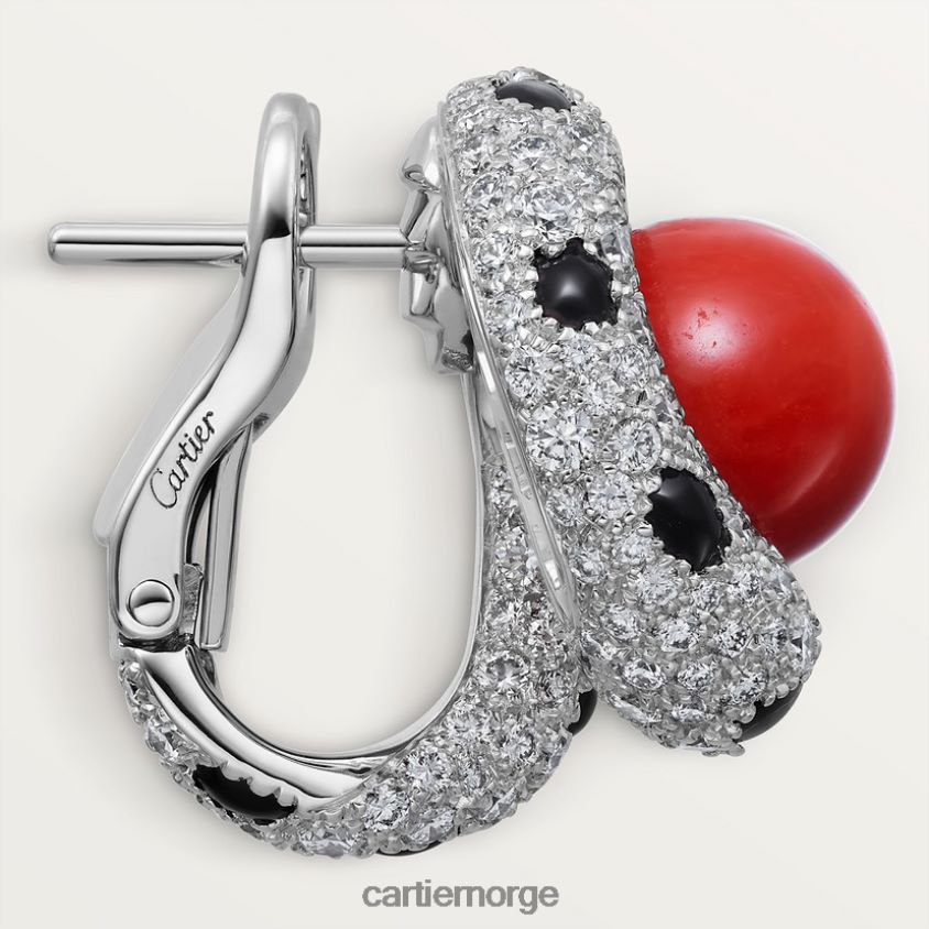 smykker Cartier panter øredobber stilig F4466N646