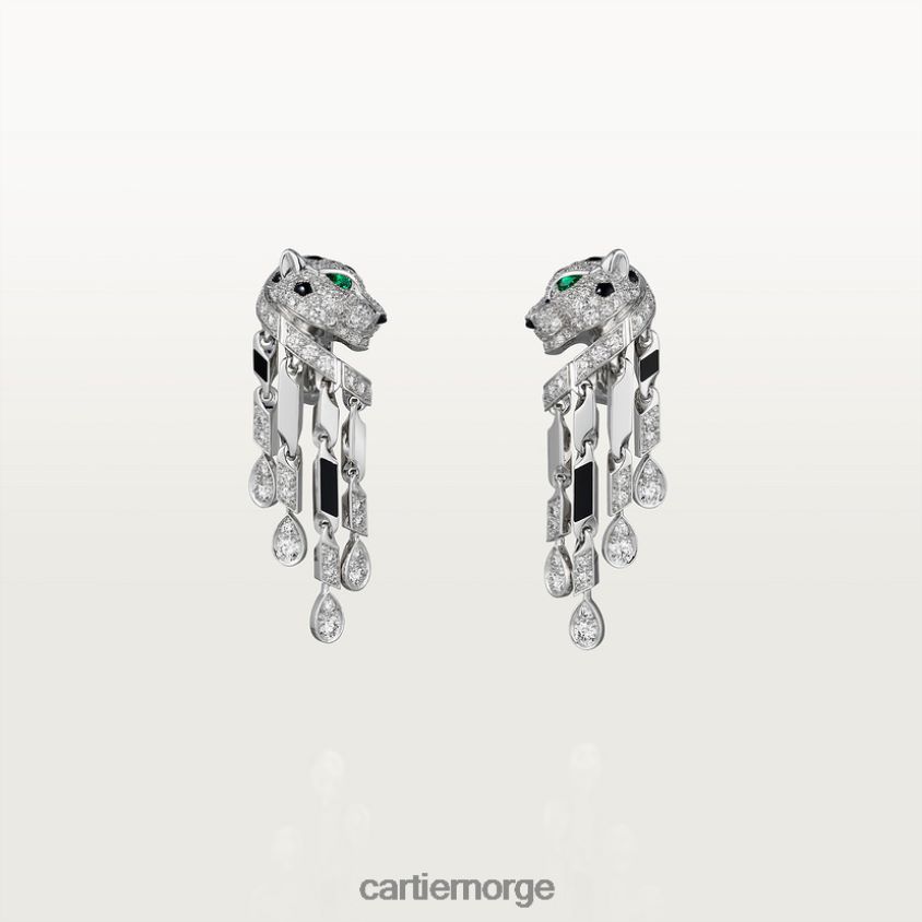 smykker Cartier panter øredobber stilig F4466N648