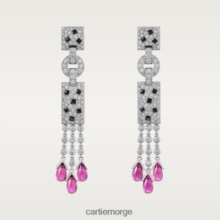 smykker Cartier panter øredobber stilig F4466N649