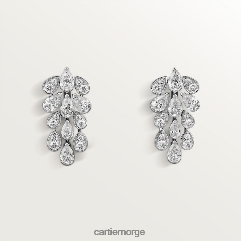 smykker Cartier pluie øredobber stilig F4466N697