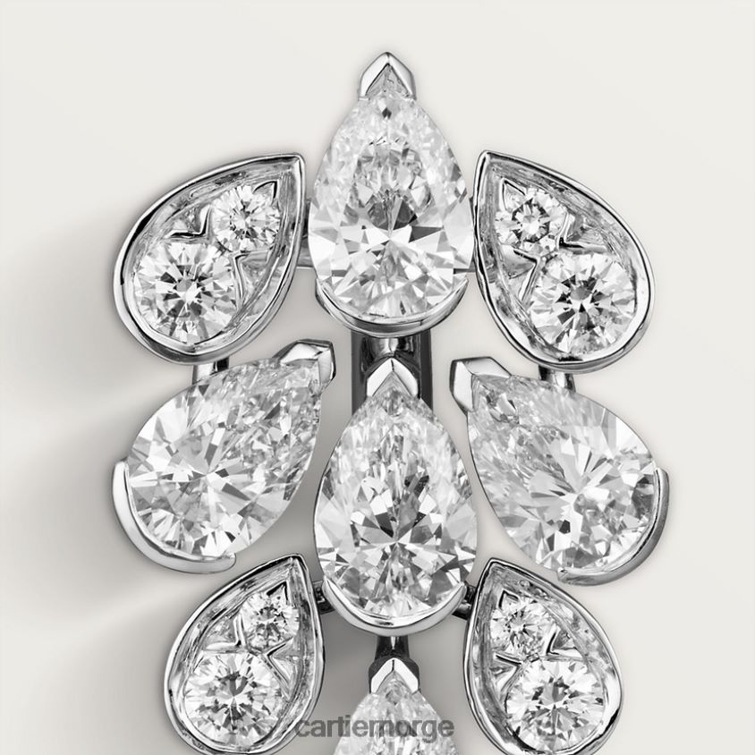 smykker Cartier pluie øredobber stilig F4466N697