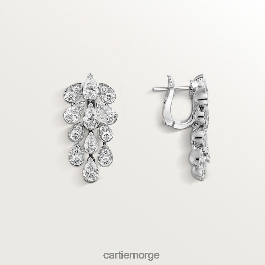 smykker Cartier pluie øredobber stilig F4466N697