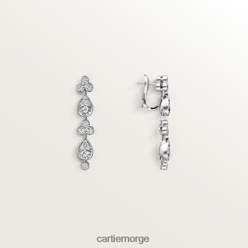 smykker Cartier pluie øredobber stilig F4466N726
