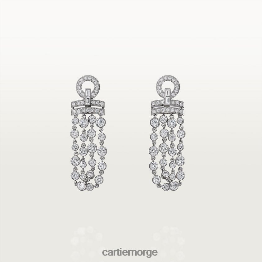 smykker Cartier pluie øredobber stilig F4466N731