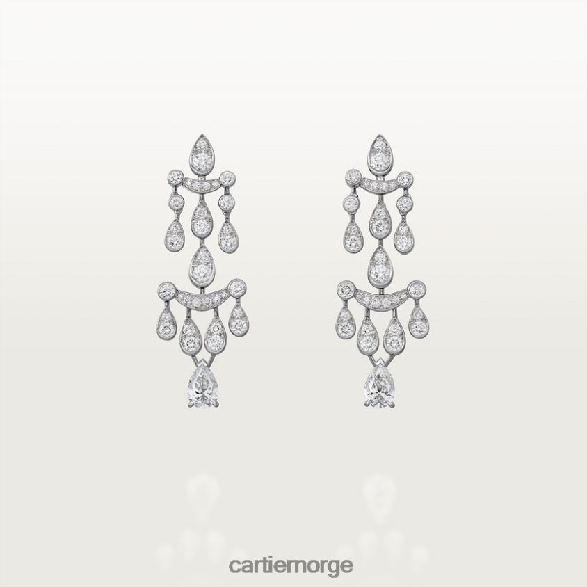 smykker Cartier pluie øredobber stilig F4466N734