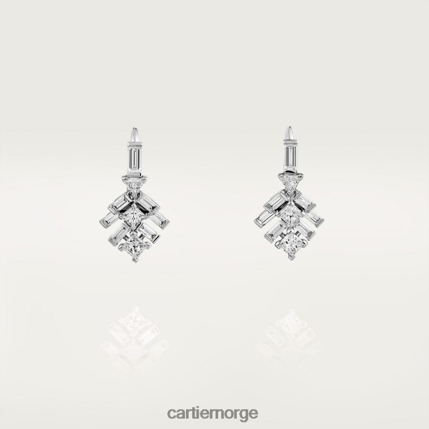 smykker Cartier refleks øredobber hvitt gull F4466N675