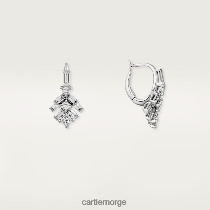 smykker Cartier refleks øredobber hvitt gull F4466N675