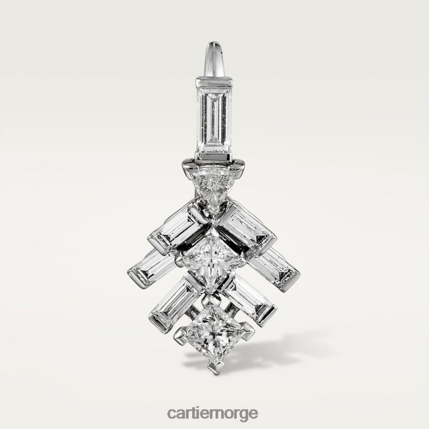 smykker Cartier refleks øredobber hvitt gull F4466N675