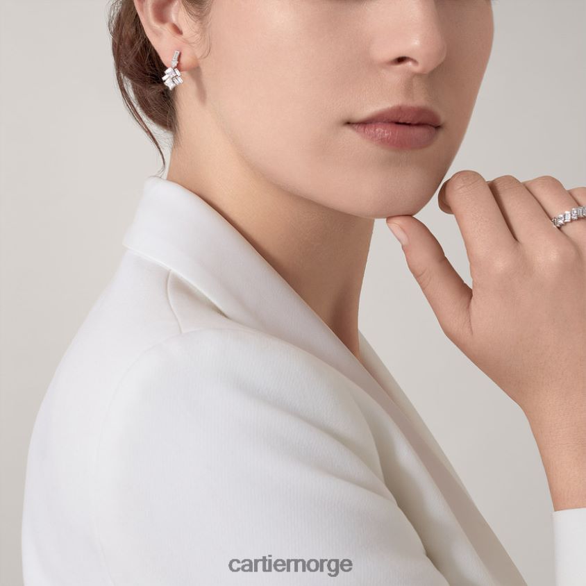 smykker Cartier refleks øredobber hvitt gull F4466N675