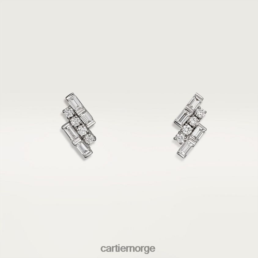 smykker Cartier refleks øredobber hvitt gull F4466N685