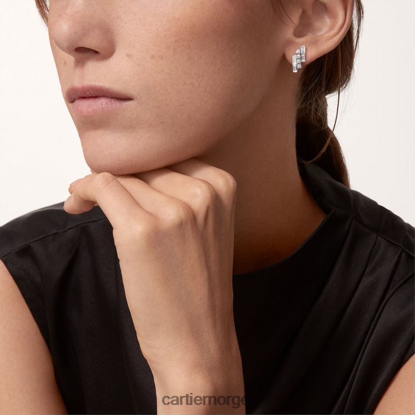 smykker Cartier refleks øredobber hvitt gull F4466N685
