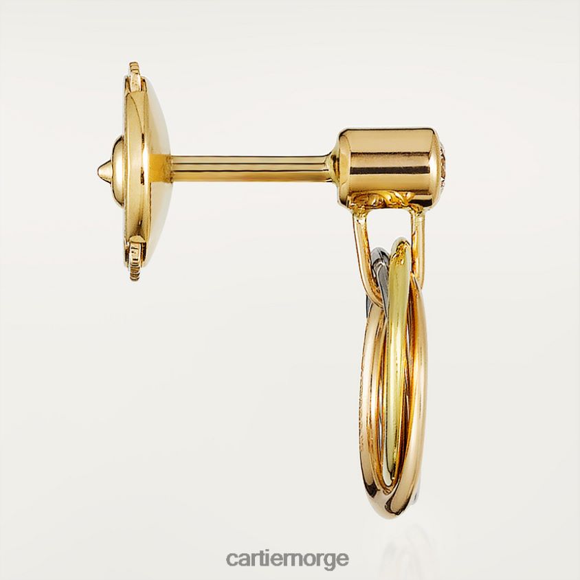 smykker Cartier trinity øredobber 3 gull F4466N627