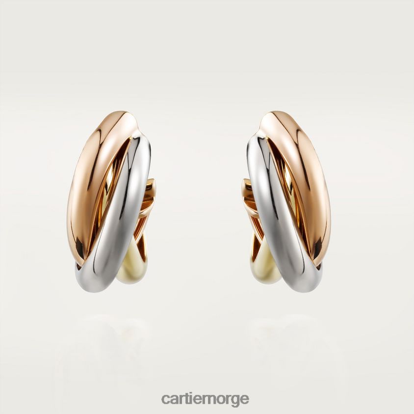 smykker Cartier trinity øredobber 3 gull F4466N629