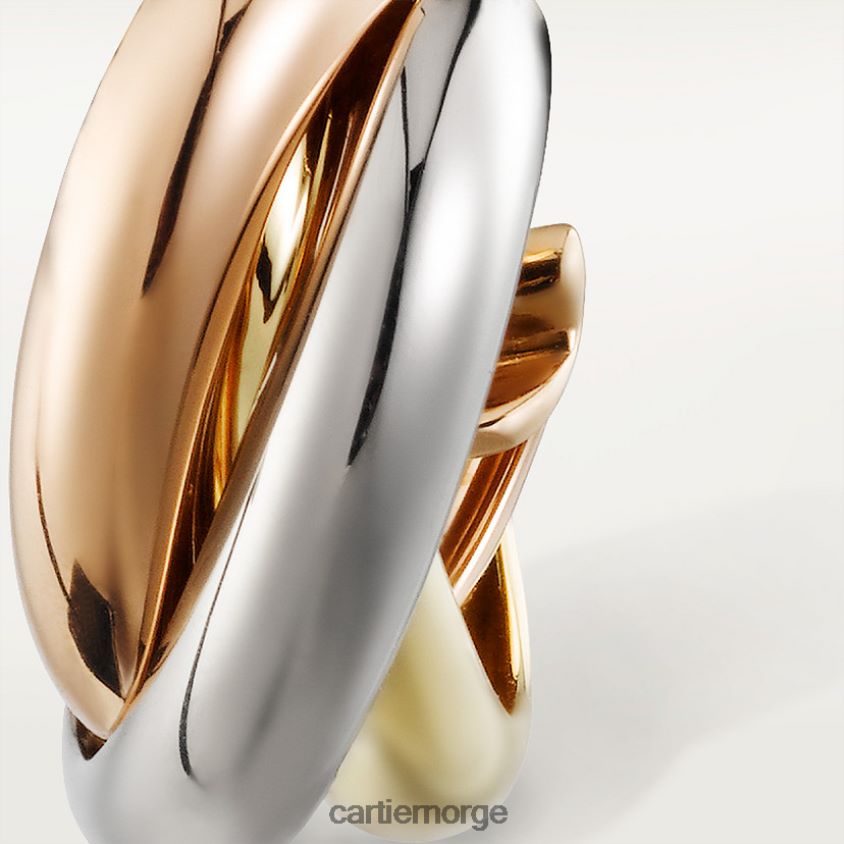 smykker Cartier trinity øredobber 3 gull F4466N629