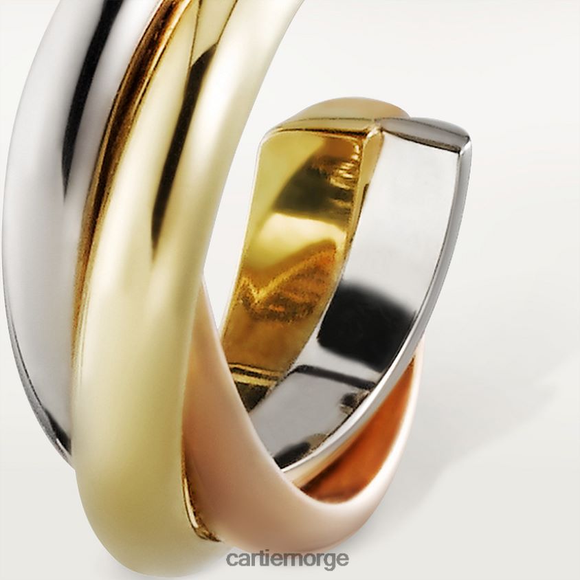 smykker Cartier trinity øredobber 3 gull F4466N630