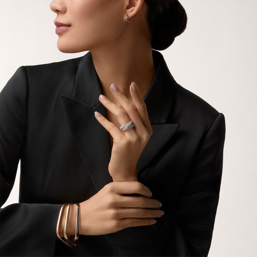 smykker Cartier trinity øredobber 3 gull F4466N630