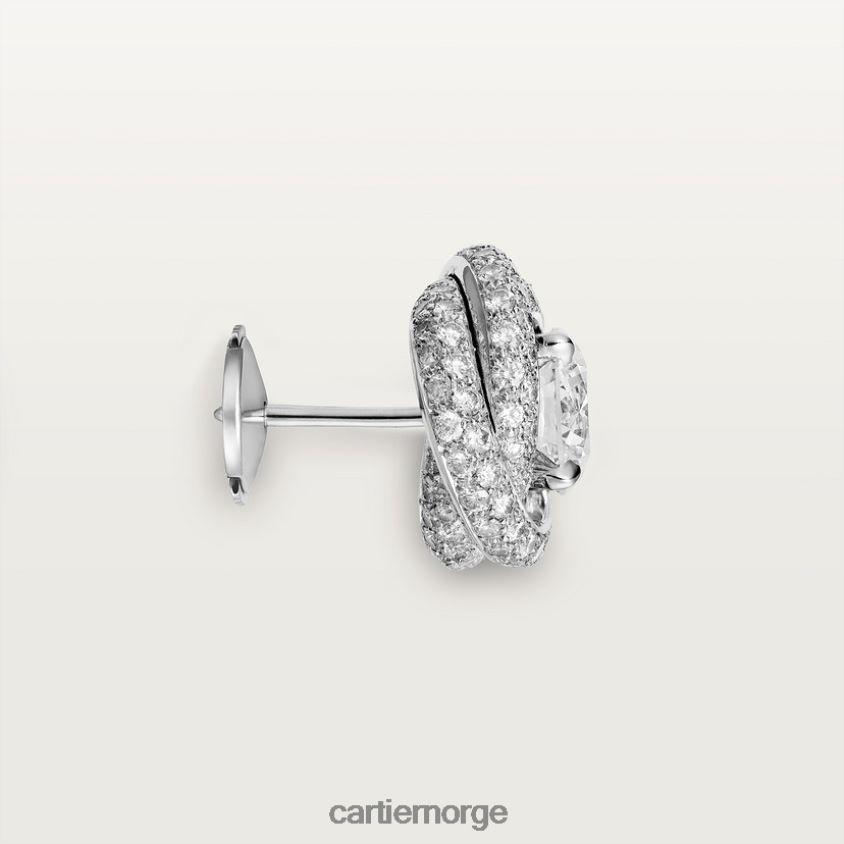 smykker Cartier trinity ruban øredobber stilig F4466N693