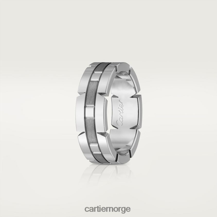 smykker Cartier bague tank francaise hvitt gull F4466N157