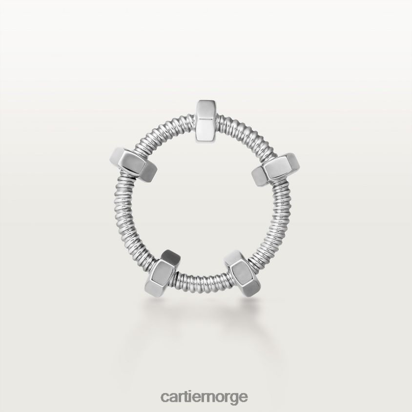smykker Cartier ecrou ring hvitt gull F4466N130