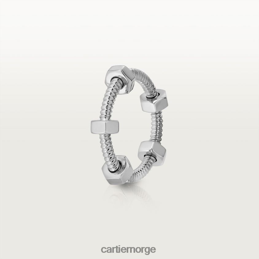 smykker Cartier ecrou ring hvitt gull F4466N130