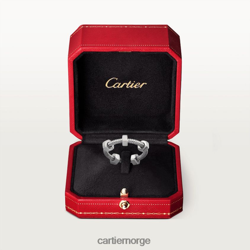 smykker Cartier ecrou ring hvitt gull F4466N130