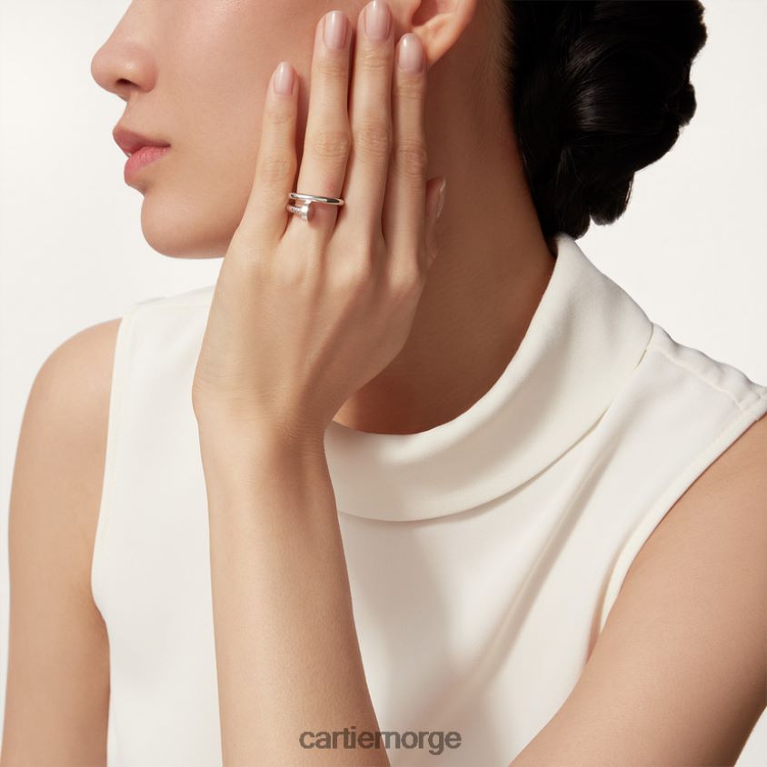 smykker Cartier juste un clou ring hvitt gull F4466N35