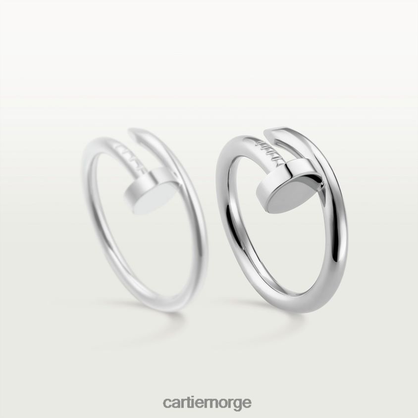 smykker Cartier juste un clou ring hvitt gull F4466N35