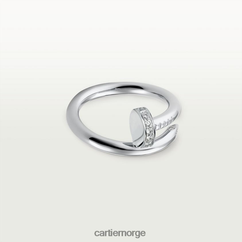 smykker Cartier juste un clou ring hvitt gull F4466N38
