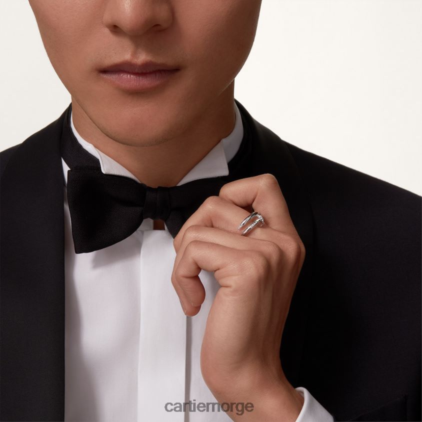 smykker Cartier juste un clou ring hvitt gull F4466N38