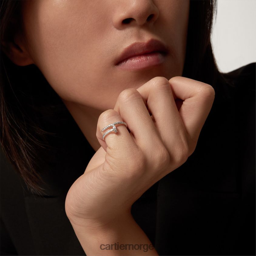 smykker Cartier juste un clou ring hvitt gull F4466N42